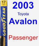 Passenger Wiper Blade for 2003 Toyota Avalon - Premium