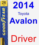 Driver Wiper Blade for 2014 Toyota Avalon - Premium