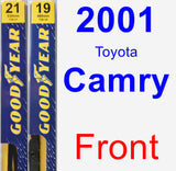 Front Wiper Blade Pack for 2001 Toyota Camry - Premium