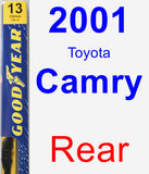 Rear Wiper Blade for 2001 Toyota Camry - Premium