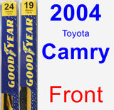 Front Wiper Blade Pack for 2004 Toyota Camry - Premium