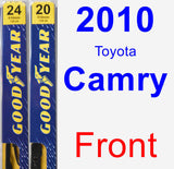 Front Wiper Blade Pack for 2010 Toyota Camry - Premium