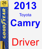 Driver Wiper Blade for 2013 Toyota Camry - Premium