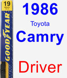 Driver Wiper Blade for 1986 Toyota Camry - Premium