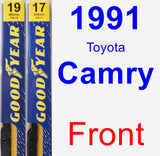 Front Wiper Blade Pack for 1991 Toyota Camry - Premium