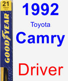 Driver Wiper Blade for 1992 Toyota Camry - Premium