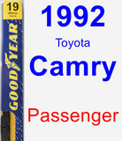 Passenger Wiper Blade for 1992 Toyota Camry - Premium