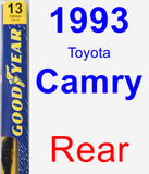 Rear Wiper Blade for 1993 Toyota Camry - Premium