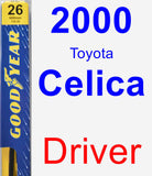 Driver Wiper Blade for 2000 Toyota Celica - Premium