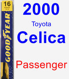 Passenger Wiper Blade for 2000 Toyota Celica - Premium