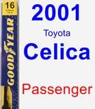 Passenger Wiper Blade for 2001 Toyota Celica - Premium