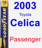 Passenger Wiper Blade for 2003 Toyota Celica - Premium