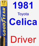 Driver Wiper Blade for 1981 Toyota Celica - Premium