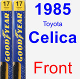 Front Wiper Blade Pack for 1985 Toyota Celica - Premium