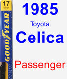 Passenger Wiper Blade for 1985 Toyota Celica - Premium