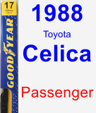 Passenger Wiper Blade for 1988 Toyota Celica - Premium