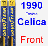 Front Wiper Blade Pack for 1990 Toyota Celica - Premium