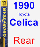 Rear Wiper Blade for 1990 Toyota Celica - Premium