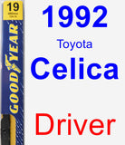 Driver Wiper Blade for 1992 Toyota Celica - Premium