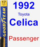 Passenger Wiper Blade for 1992 Toyota Celica - Premium