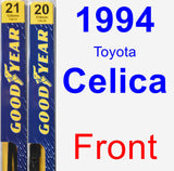 Front Wiper Blade Pack for 1994 Toyota Celica - Premium