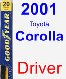 Driver Wiper Blade for 2001 Toyota Corolla - Premium