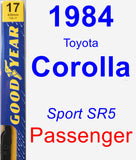 Passenger Wiper Blade for 1984 Toyota Corolla - Premium