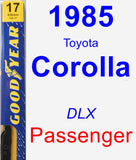 Passenger Wiper Blade for 1985 Toyota Corolla - Premium