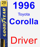 Driver Wiper Blade for 1996 Toyota Corolla - Premium