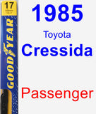 Passenger Wiper Blade for 1985 Toyota Cressida - Premium