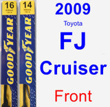 Front Wiper Blade Pack for 2009 Toyota FJ Cruiser - Premium