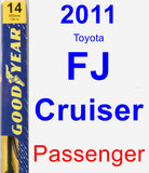 Passenger Wiper Blade for 2011 Toyota FJ Cruiser - Premium