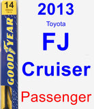 Passenger Wiper Blade for 2013 Toyota FJ Cruiser - Premium