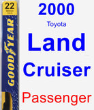 Passenger Wiper Blade for 2000 Toyota Land Cruiser - Premium