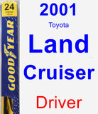 Driver Wiper Blade for 2001 Toyota Land Cruiser - Premium