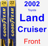 Front Wiper Blade Pack for 2002 Toyota Land Cruiser - Premium