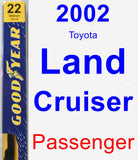 Passenger Wiper Blade for 2002 Toyota Land Cruiser - Premium