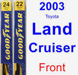 Front Wiper Blade Pack for 2003 Toyota Land Cruiser - Premium