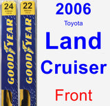 Front Wiper Blade Pack for 2006 Toyota Land Cruiser - Premium