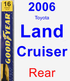 Rear Wiper Blade for 2006 Toyota Land Cruiser - Premium