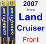 Front Wiper Blade Pack for 2007 Toyota Land Cruiser - Premium