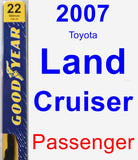 Passenger Wiper Blade for 2007 Toyota Land Cruiser - Premium