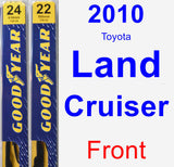 Front Wiper Blade Pack for 2010 Toyota Land Cruiser - Premium