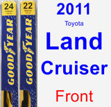 Front Wiper Blade Pack for 2011 Toyota Land Cruiser - Premium