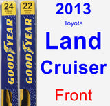 Front Wiper Blade Pack for 2013 Toyota Land Cruiser - Premium