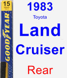 Rear Wiper Blade for 1983 Toyota Land Cruiser - Premium