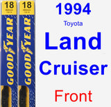 Front Wiper Blade Pack for 1994 Toyota Land Cruiser - Premium