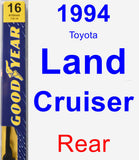 Rear Wiper Blade for 1994 Toyota Land Cruiser - Premium