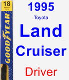 Driver Wiper Blade for 1995 Toyota Land Cruiser - Premium