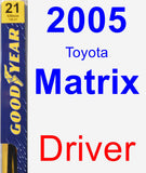 Driver Wiper Blade for 2005 Toyota Matrix - Premium